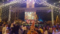 Kemeriahan Kota Beirut di saat Ramadhan diwarnai dengan berbagai event berhiaskan dekorasi indah (Hamid Hodir/Istimewa)