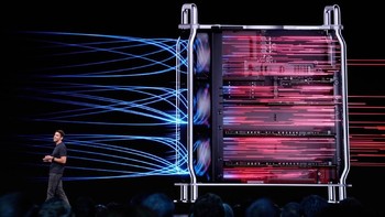 Ia dibekali pula dengan Radeon Pro Vega II Duo or Radeon Pro 580X graphics cards Foto: Reuters