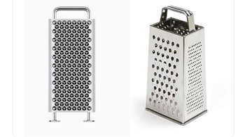 Mungkin akan ada YouTuber yang memarut keju dengan Mac Pro mengingat kemiripannya. Foto: istimewa