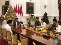AHY Silaturahmi Lebaran ke Jokowi, Bahas Apa?