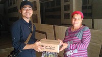 Adapun Kado Ramadan adalah sebutan untuk 100 paket sembako yang dibagikan kepada para fakir miskin. (Kholifatunnisa/Istimewa)