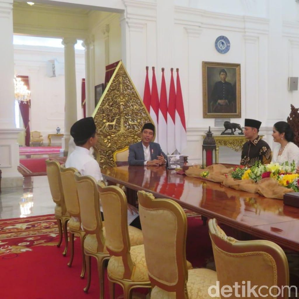 Halalbihalal AHY Sambangi Mega-Jokowi Jaga Silaturahmi