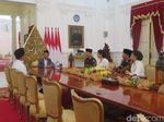Momen AHY dan Ibas Silaturahmi ke Jokowi di Istana