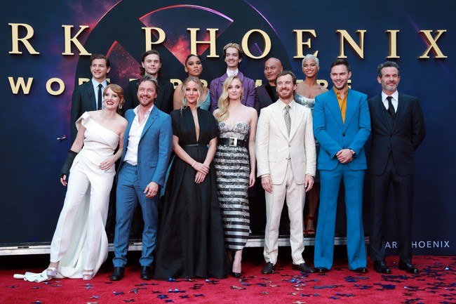Inilah penampilan para pemeran X-Men Dark Phoenix. Film keluaran Marvel ini dirilis pada 7 Juni mendatang. (Foto: Getty Images)