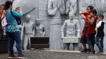 Pengunjung Serbu Monas di Hari Kedua Lebaran