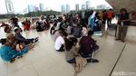 Pengunjung Serbu Monas di Hari Kedua Lebaran