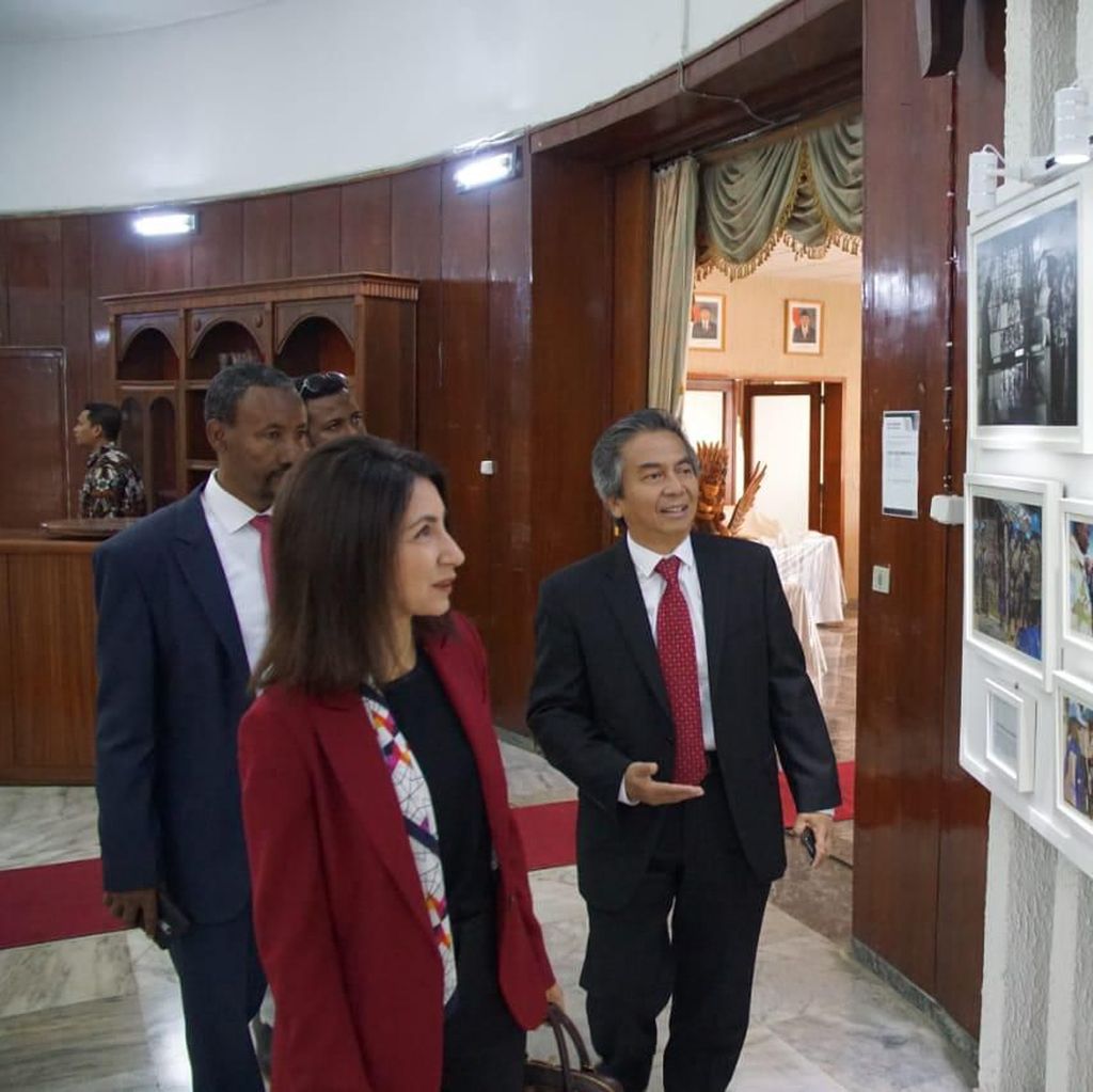 Pameran Foto Pasukan Perdamaian RI Meriahkan Lebaran di KBRI Addis Ababa