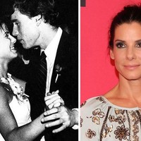 Kalau ini, penampilan Sandra Bullock ketika berdansa dengan pasangan promnya. Romantis banget. (Foto: Boredpanda)