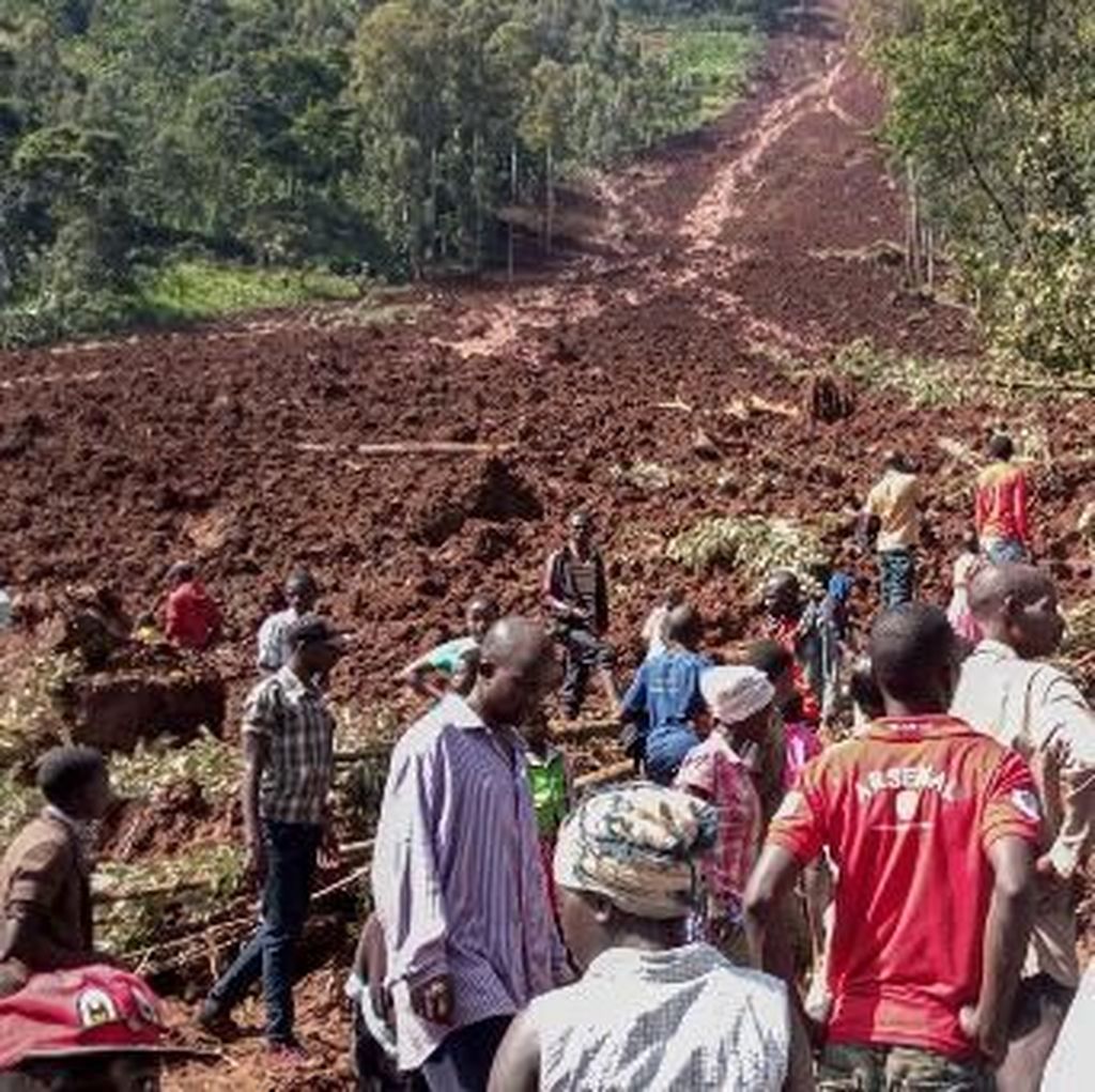 Longsor Terjang Timur Uganda: 6 Orang Tewas, 50 Hilang