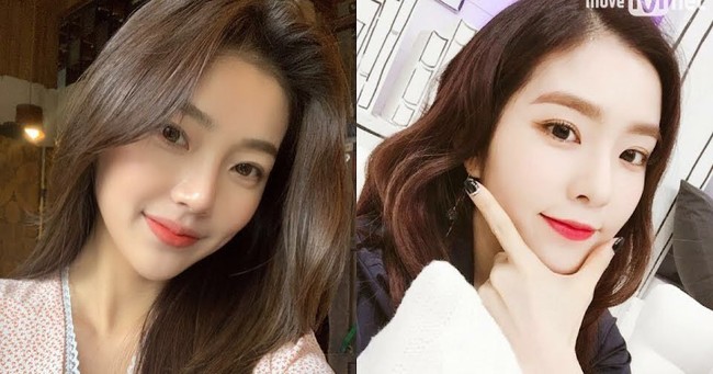 Keduanya memiliki beberapa aspek yang sama seperti mata basar dengan ujung yang tajam, dan hidung yang kecil serta senyuman yang manis. (Foto: Instagram/@c_eeeun)