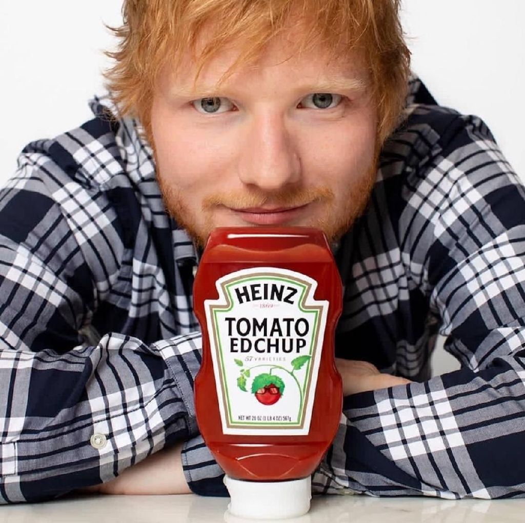 Perfect! Akhirnya Ed Sheeran Punya Saus Tomat Pakai Namanya