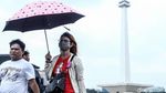 Pengunjung Serbu Monas di Hari Kedua Lebaran