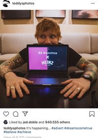 Perfect! Akhirnya Ed Sheeran Punya Saus Tomat Pakai Namanya 