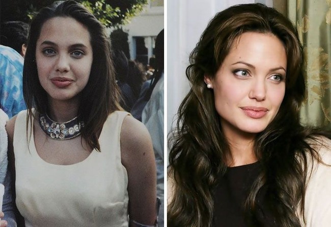 Mantan istrinya, Angelina Jolie, juga tak kalah menawan saat masih muda. (Foto: Boredpanda)