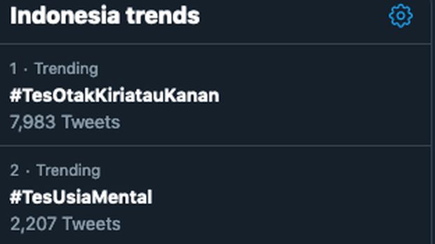 Iseng-iseng Netizen: #TesOtakKiriatauKanan dan #TesUsiaMental