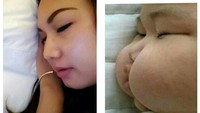 Coba cek kondisi tidur masing-masing. Kalau makannya terlalu banyak bisa-bisa pipi bengkang mengalahkan tebalnya bantal. Foto: Istimewa
