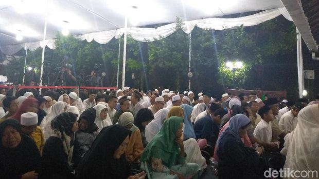 Keluarga SBY menggelar tahlilan tujuh hari meninggalnya Ani Yudhoyono, Jumat (7/6/2019)