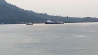 KMP Mutiara Persada II kandas sekitar pukul 04.00 WIB. Istimewa.