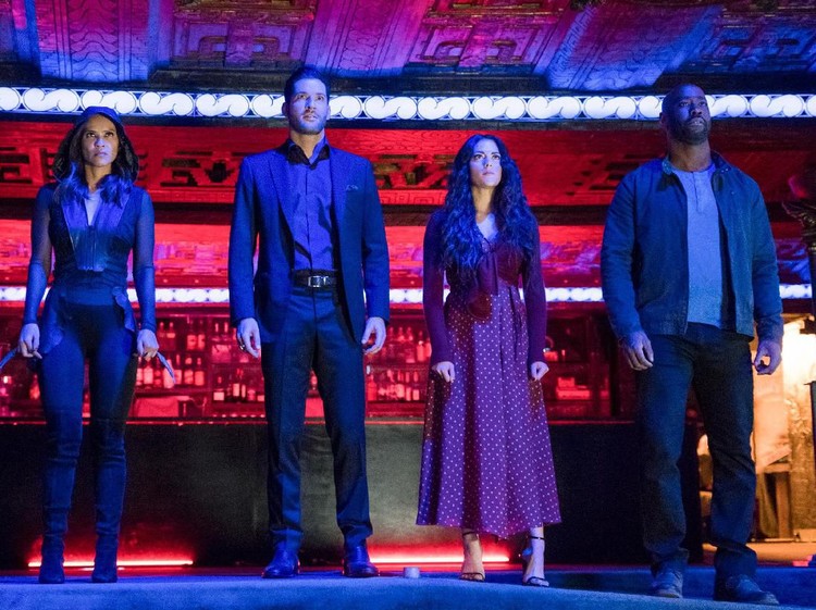 LUCIFER
Season 4, EPISODE 10

PHOTO CREDIT
John P. Fleenor/Netflix

PICTURED
Lesley-Ann Brandt, Tom Ellis, Inbar Lavi, D.B. Woodside