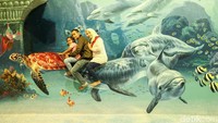 Pengunjung bisa foto-foto dengan lukisan 3 dimensi di Magic Art 3D Museum.