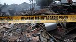 Kondisi Lapak Pemulung di Pasar Minggu Pasca Terbakar