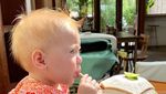 Tingkah Gemas Alaia Moana Saat Makan, Bayi Bule Cantik Marissa Nasution