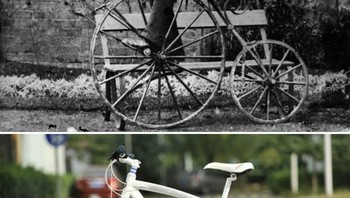 Ini adalah wujud generasi awal sepeda. Roda depannya berukuran lebih besar dari roda belakang, sangat tidak aman karena berisiko menimbulkan kecelakaan. Sekarang, sepeda jadi lebih ringkas dan aman, bahkan ada yang bsia dilipat. Foto: via Brainberries