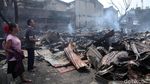 Kondisi Lapak Pemulung di Pasar Minggu Pasca Terbakar