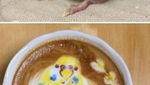 Cantiknya Kopi Berhias Latte Art Burung Warna-warni Karya Barista Jepang!