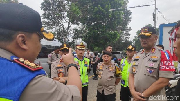 Kakorlantas Pantau Arus Balik di Jalur Gentong