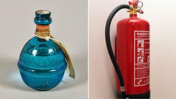 Di era ketika masih banyak yang menggunakan lilin sebagai penerangan, pemadam api jadi benda yang sangat relevan pada masanya. Pemadam api pertama di dunia berwujud seperti parfum, berisi cairan berbahaya yang tak hanya mematikan api, tetapi juga bisa meracuni manusia. Foto: via Brainberries