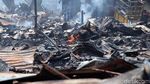 Kondisi Lapak Pemulung di Pasar Minggu Pasca Terbakar