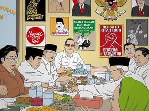 Suasana Hangat Halalbihalal Jokowi, JK, Megawati hingga SBY