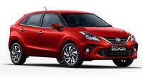 Untuk membedakannya dengan Suzuki Baleno, selain mereknya sendiri dapat dilihat dari grille depan chrome garis tersedia dalam varian G dan V. Dua varian tersebut merupakan turunan dari dua varian Suzuki Baleno, yaitu Zeta dan Alpha. Foto: Toyota India