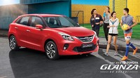 Seperti yang diketahui model ini lahir dari adaptasi mobil Suzuki Baleno sebagai hasil kolaborasi pertama dari kedua perusahaan.  Foto: Toyota India