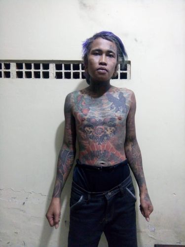 Salah satu anak punk yang dipolisikan/