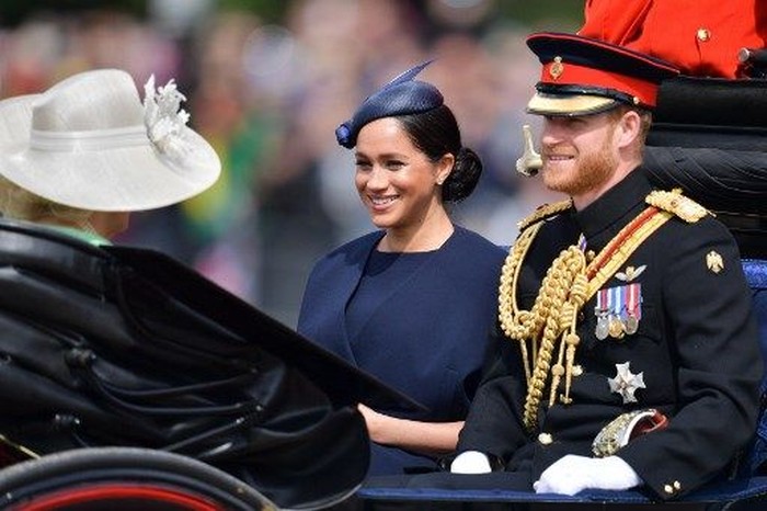 Pangeran Hary dan Meghan Markle. Foto: Daniel LEAL-OLIVAS / AFP