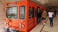 Terdapat transportasi khusus untuk menuju markas Huawei, yakni kereta yang dapat digunakan untuk pegawai. Istimewa/Rappler.