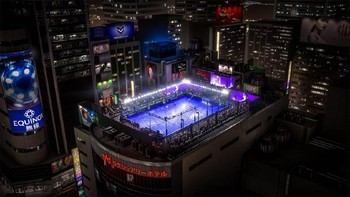 Salah satu yang dihadirkan adalah lapangan di atas gedung yang terdapat di Tokyo, Jepang ini. Pemain bisa memainkan pertandingan di sini melalui mode kick-off, menggunakan klub-klub besar. Foto: EA Sports