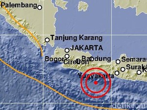 BPBD DIY: Tak Ada Laporan Kerusakan Akibat Gempa Selatan Cilacap