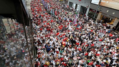 Penampakan Demo Menolak Hukum Ekstradisi di Hong Kong