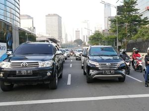 Usai Libur Lebaran, Lalin HI-Thamrin Terpantau Padat