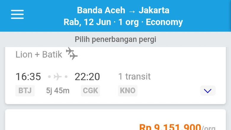 Foto: (Tangkapan layar Traveloka/Istimewa) Foto: (Tangkapan layar Traveloka/Istimewa)