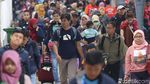 Pemudik Masih Berdatangan di Stasiun Pasar Senen