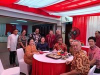 Foto silaturahmi Wayan Koster di rumah Megawati.