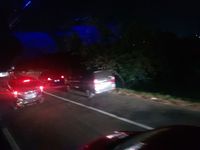 Macet di ruas Tol Cikampek arah Jakarta