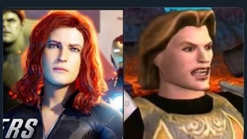 Ada juga yang menyamakan Natasha di game Avengers: A-Day dengan Prince Charming di game Shrek di PlayStation 2. Foto: Istimewa