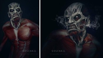 Colossal Tittan, Attack on Titan. Foto: instagram.com/itlookslikekilled