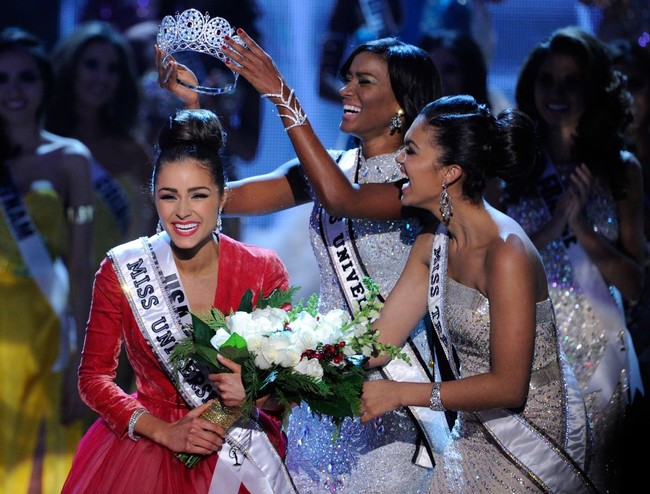Olivia Culpo datang ke Indonesia tidak lama setelah dirinya menjadi juara Miss Universe 2012. Olivia berkunjung ke Tanah Air pada awal Februari 2013, dan dia nobatkan sebagai Miss Universe 2012 pada Desember 2012.  Foto: Getty Images
