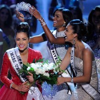 Olivia Culpo datang ke Indonesia tidak lama setelah dirinya menjadi juara Miss Universe 2012. Olivia berkunjung ke Tanah Air pada awal Februari 2013, dan dia nobatkan sebagai Miss Universe 2012 pada Desember 2012.  Foto: Getty Images